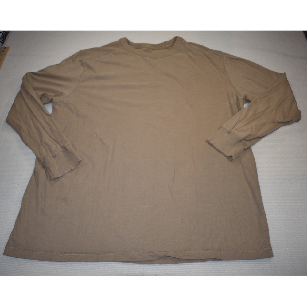Junction West Mens XXL Brown Waffle Knit Long Sleeve Thermal Shirt Cotton Blend